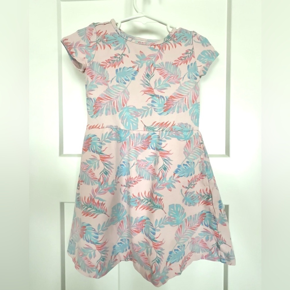 Bixby Nomad Girls Tropical Leaf Dress | XS (4–5)